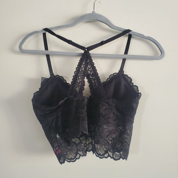 No Boundaries Lace Bralette Small Black Fairy Goth Whimsygoth - Picture 6 of 10